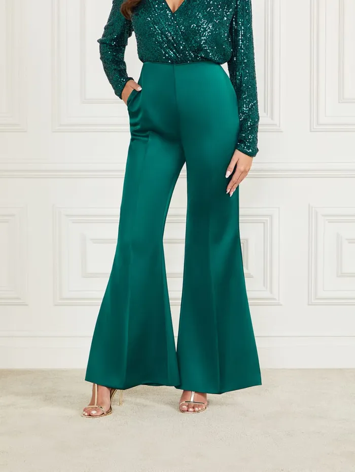 GUESS Bottoms Kellis Flare Pant Brown 8211 Women