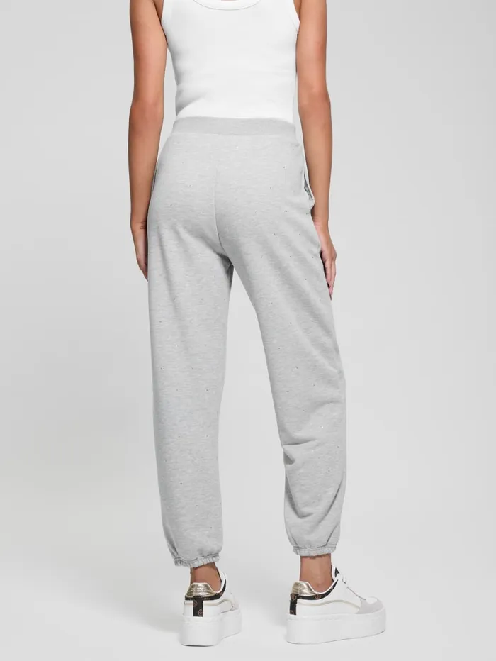 GUESS Bottoms Rhinestones Jogger Gray 8211 Women
