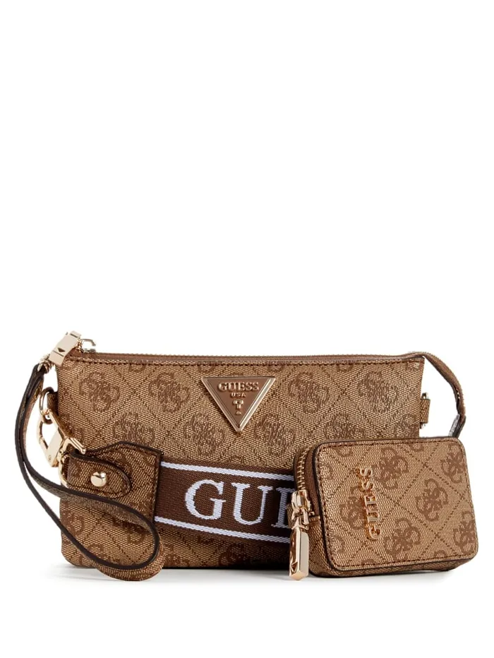 GUESS Crossbodies Latona Quattro G Mini Crossbody Black 8211 Unisex