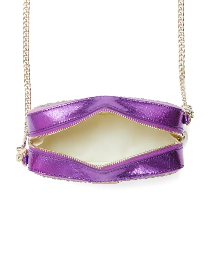 GUESS Crossbodies Sofia Crystal Mini Crossbody Pink 8211 Unisex