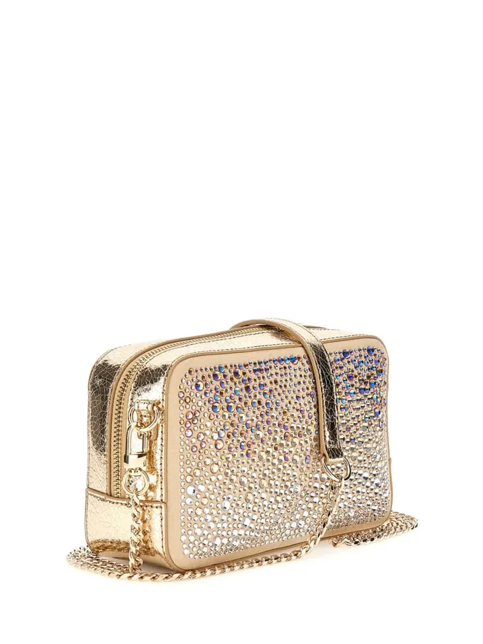 GUESS Crossbodies Sofia Crystal Mini Crossbody Pink 8211 Unisex