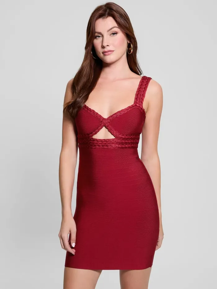 GUESS Dresses and Jumpsuits Ashlee Braided Bandage Dress Red 8211 Women