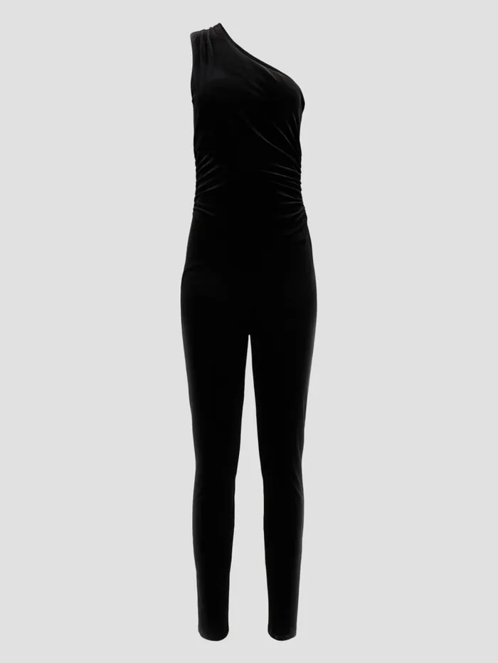 GUESS Dresses and Jumpsuits Eco Bailey Velour Jumpsuit Black 8211 Women