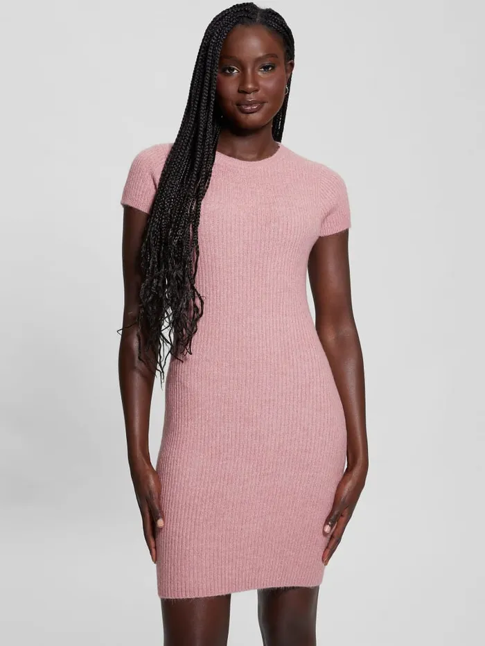 GUESS Dresses and Jumpsuits Toki RibKnit Sweater Dress Pink 8211 Women