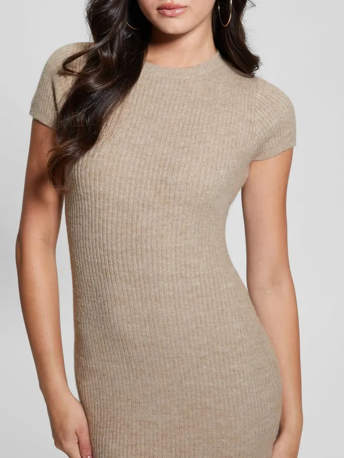 GUESS Dresses and Jumpsuits Toki RibKnit Sweater Dress Pink 8211 Women