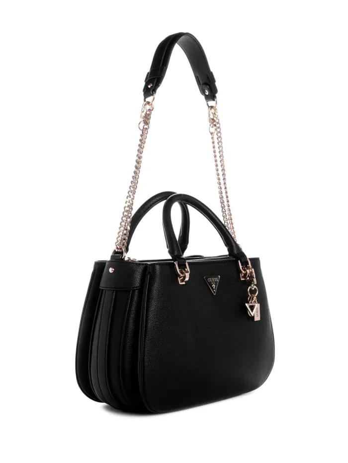 GUESS Handbags Fedora Shoulder Satchel Black 8211 Women