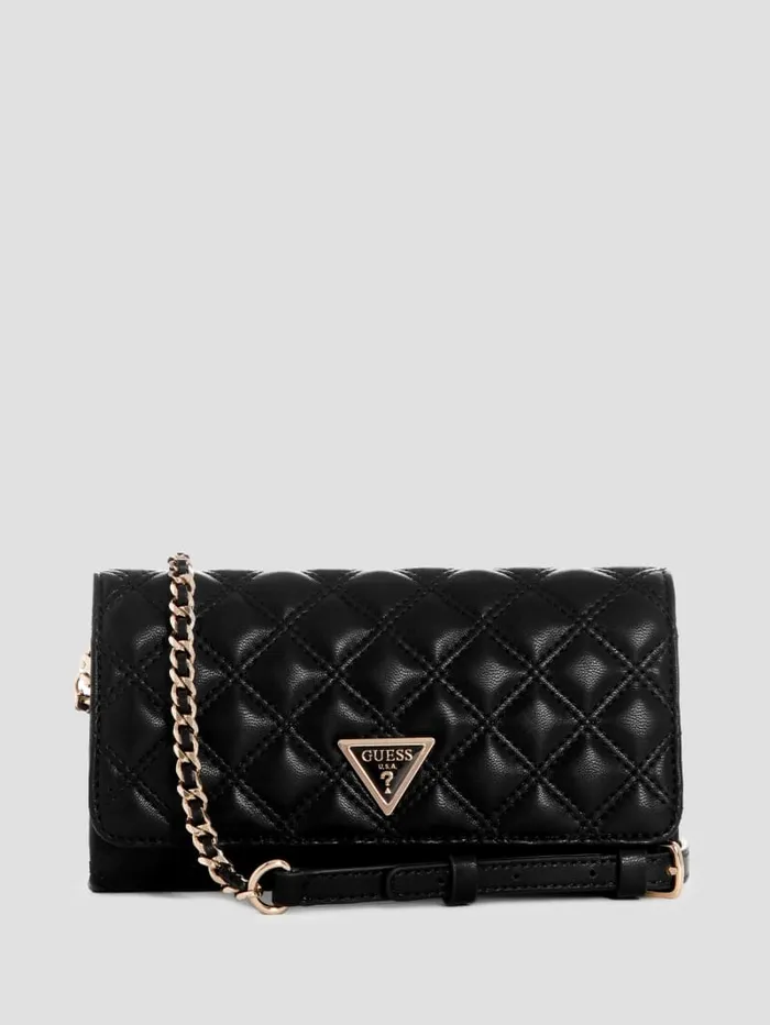 GUESS Handbags Giully Crossbody Organizer Black 8211 Women
