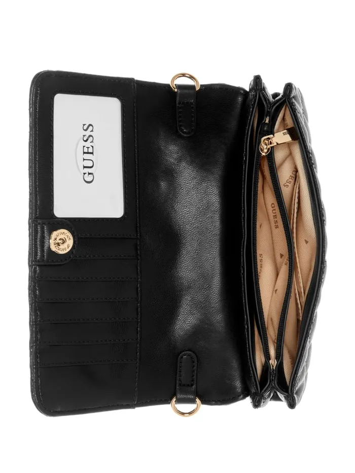 GUESS Handbags Giully Crossbody Organizer Black 8211 Women