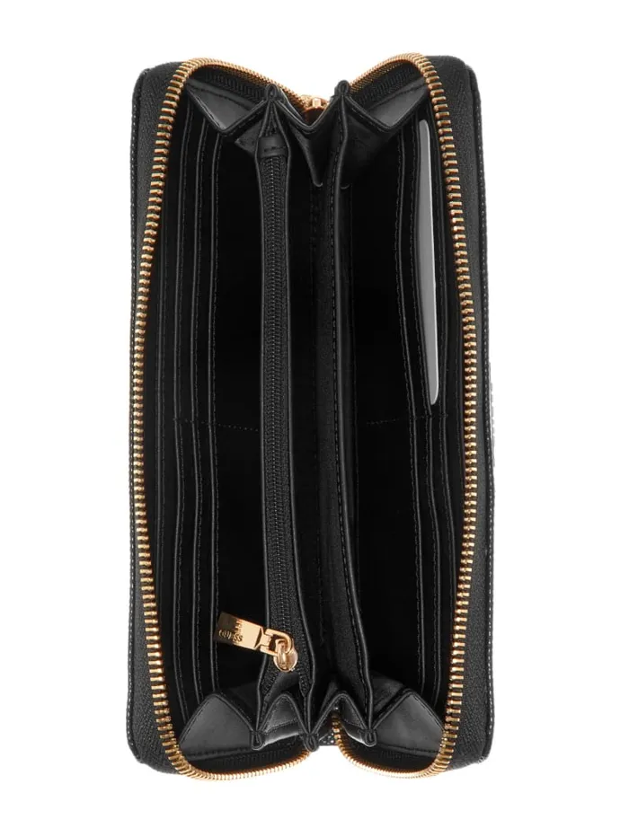 GUESS Handbags Laurel Large ZipAround Wallet Black 8211 Women