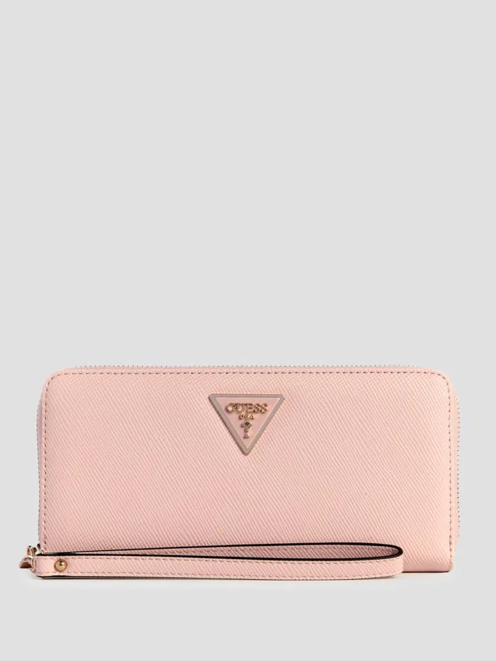 GUESS Handbags Laurel Large ZipAround Wallet Black 8211 Women