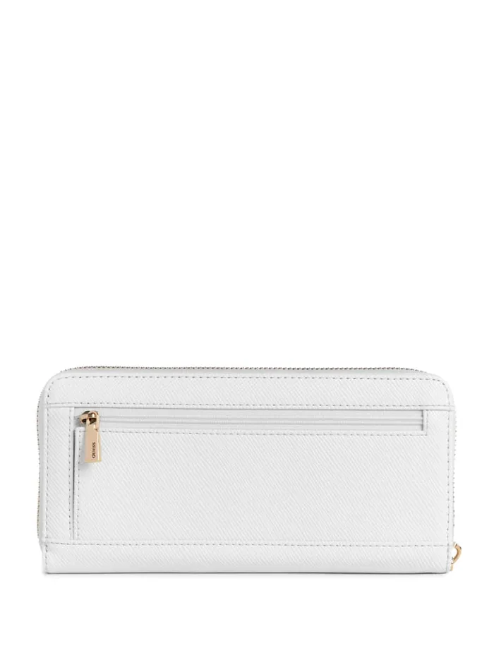 GUESS Handbags Laurel Large ZipAround Wallet Black 8211 Women