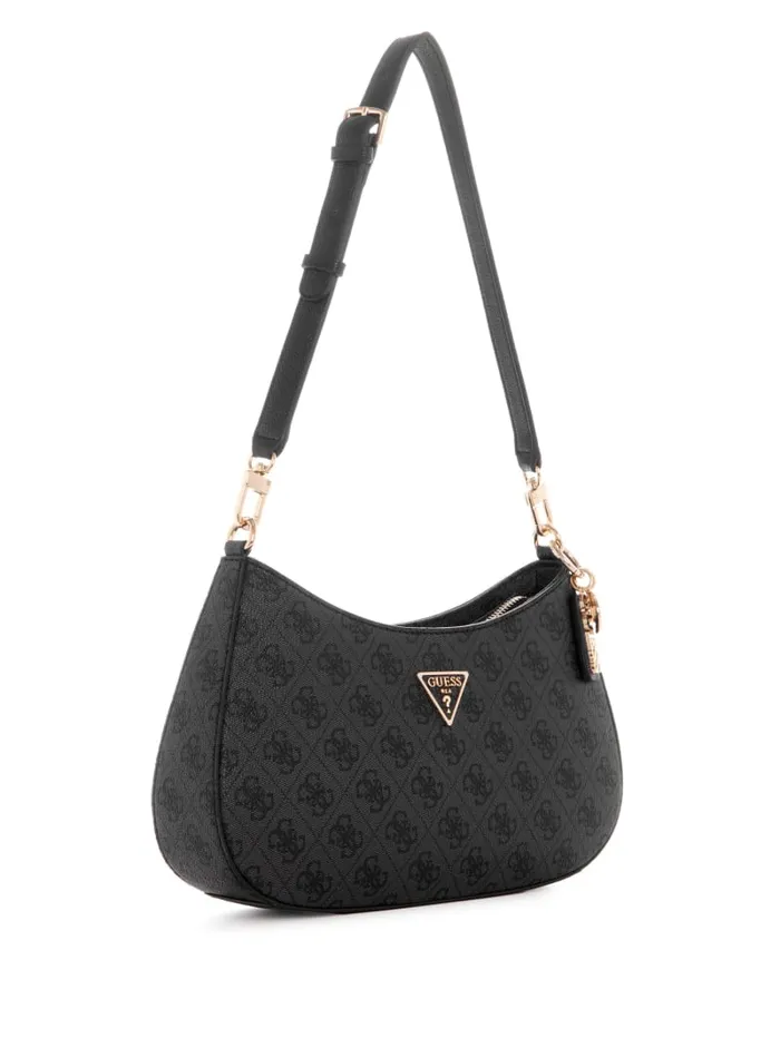 GUESS Handbags Noelle Quattro G Shoulder Bag Black 8211 Women