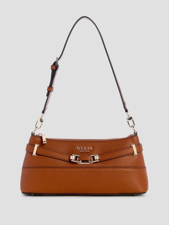 GUESS Handbags Silvye Shoulder Bag Brown 8211 Women