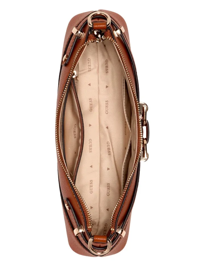 GUESS Handbags Silvye Shoulder Bag Brown 8211 Women