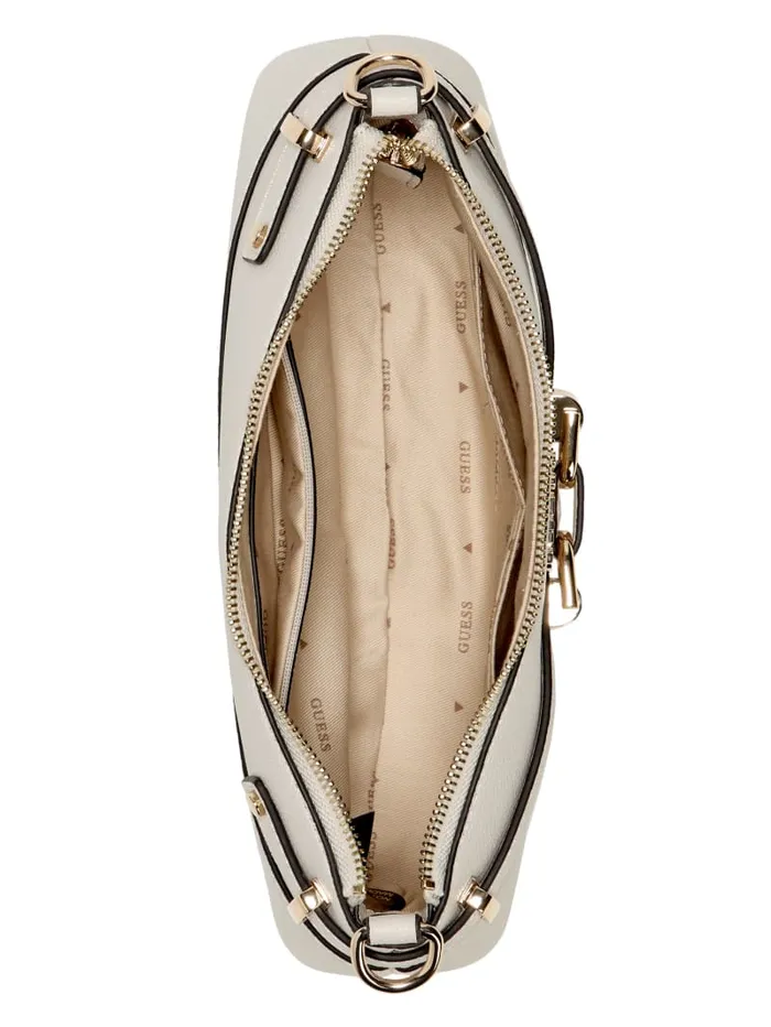 GUESS Handbags Silvye Shoulder Bag White 8211 Women