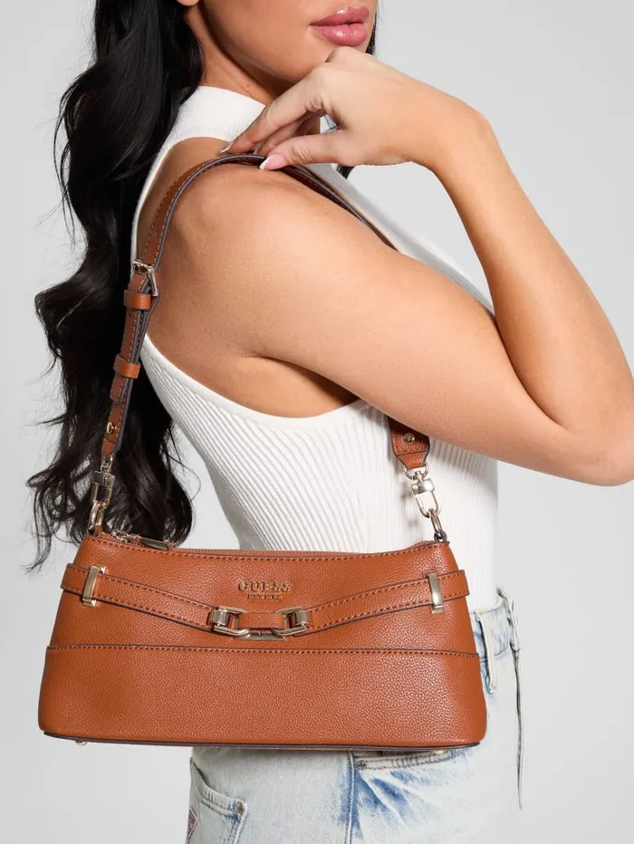 GUESS Handbags Silvye Shoulder Bag White 8211 Women