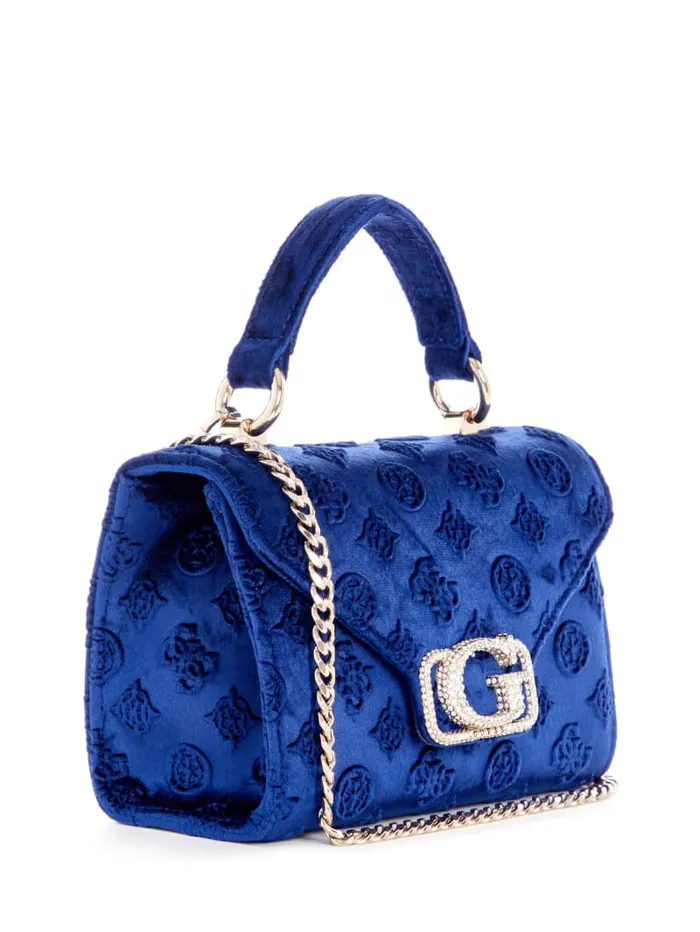 GUESS Handbags Zalina Mini TopHandle Bag Black 8211 Women