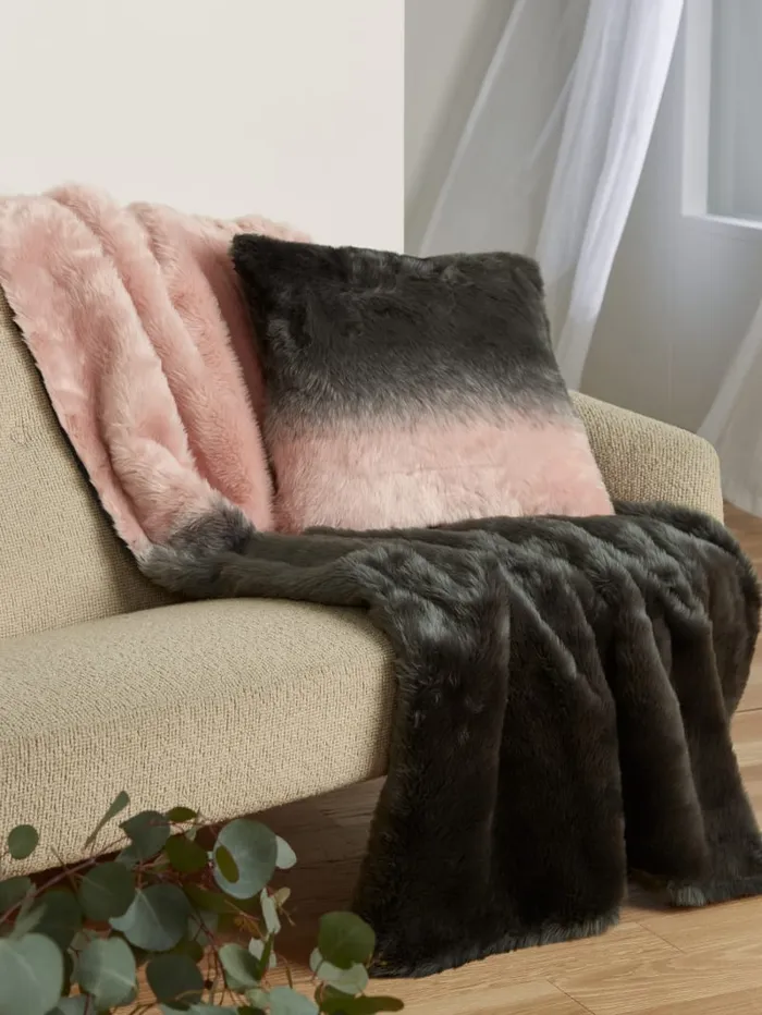 GUESS Home FauxFur Pillow Brown 8211 Women