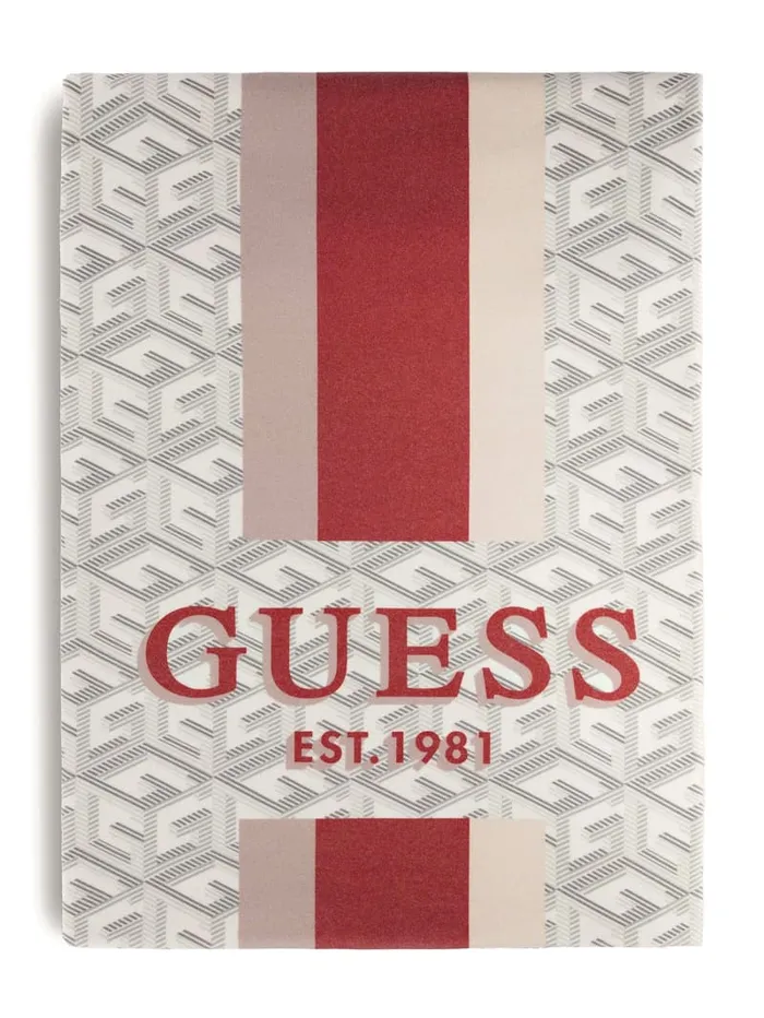 GUESS Home Fleece G Cube Blanket Brown 8211 Women