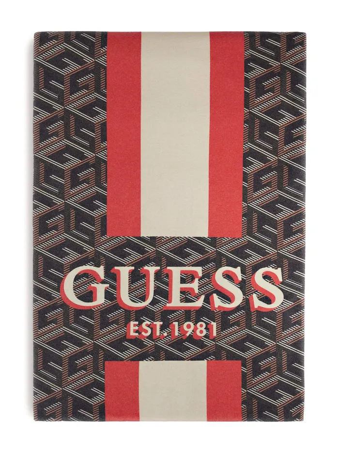 GUESS Home Fleece G Cube Blanket Brown 8211 Women