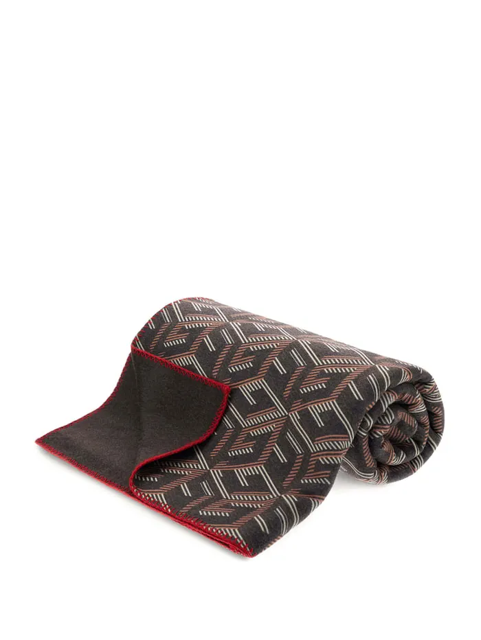 GUESS Home Fleece G Cube Blanket Brown 8211 Women