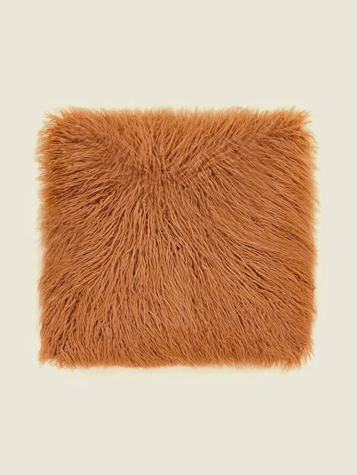GUESS Home Helma FauxFur Pillow Brown 8211 Women