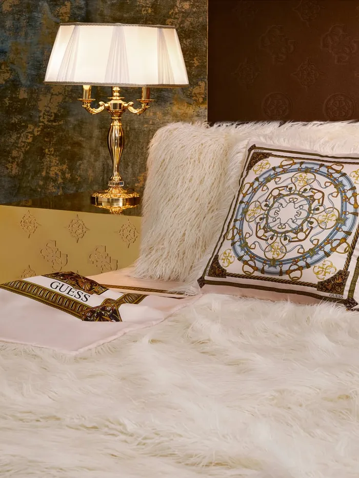 GUESS Home Helma FauxFur Pillow Brown 8211 Women