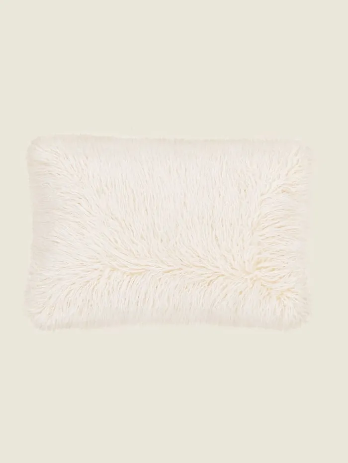 GUESS Home Helma Rectangular FauxFur Pillow White 8211 Women