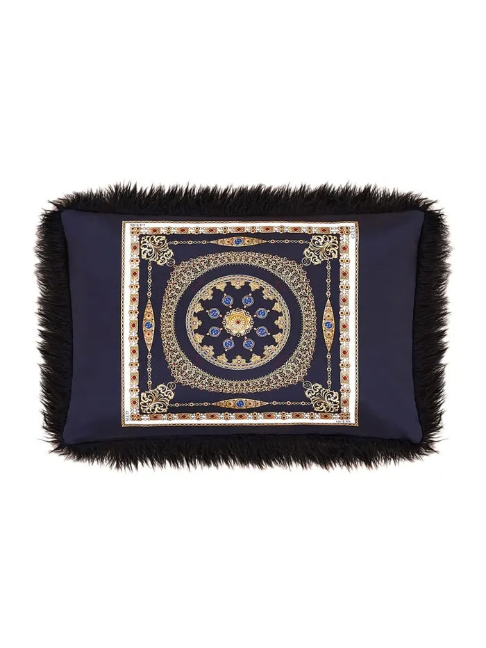 GUESS Home Helma Rectangular FauxFur Pillow White 8211 Women