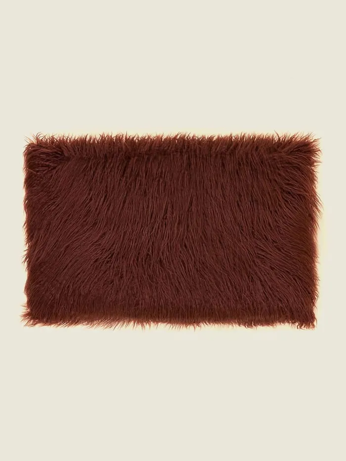 GUESS Home Helma Rectangular FauxFur Pillow White 8211 Women