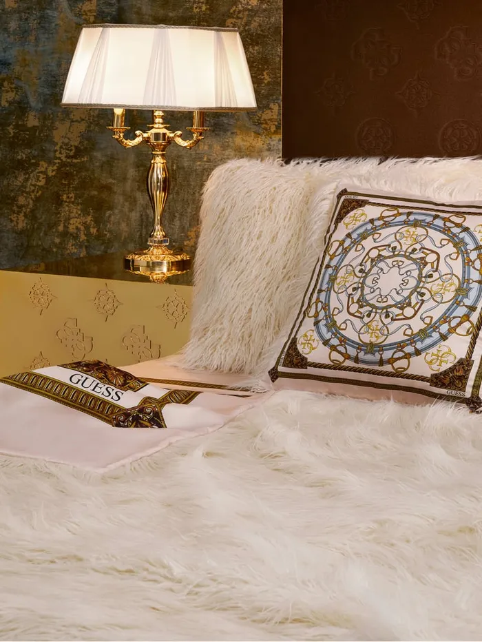 GUESS Home Helma Rectangular FauxFur Pillow White 8211 Women