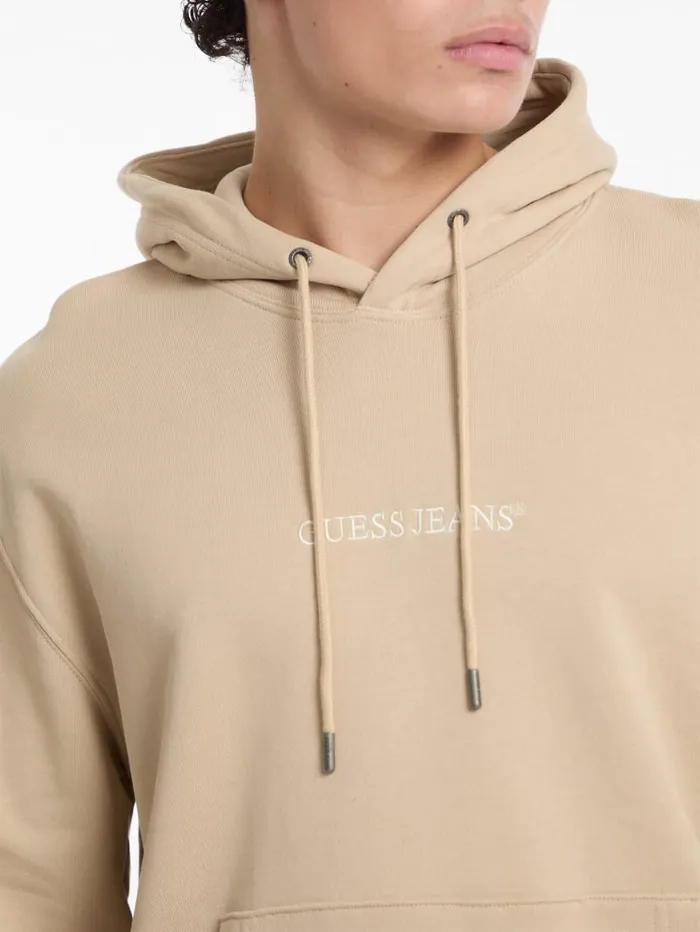 GUESS Hoodies and Sweaters Eco Hooded Logo Sweater Beige 8211 Men