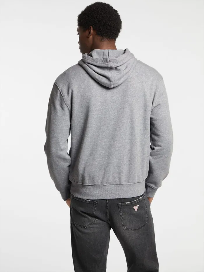 GUESS Hoodies and Sweaters Eco Hooded Logo Sweater Beige 8211 Men