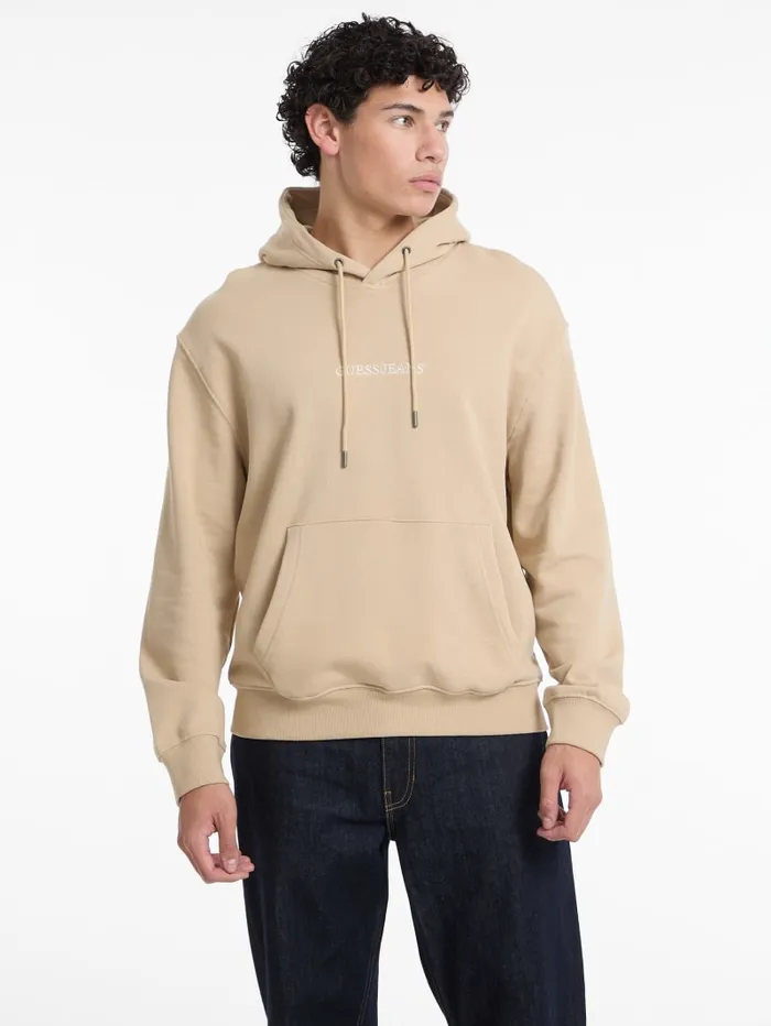 GUESS Hoodies and Sweaters Eco Hooded Logo Sweater Gray 8211 Men