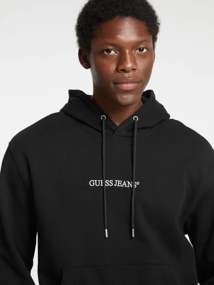 GUESS Hoodies and Sweaters Eco Hooded Logo Sweater Gray 8211 Men
