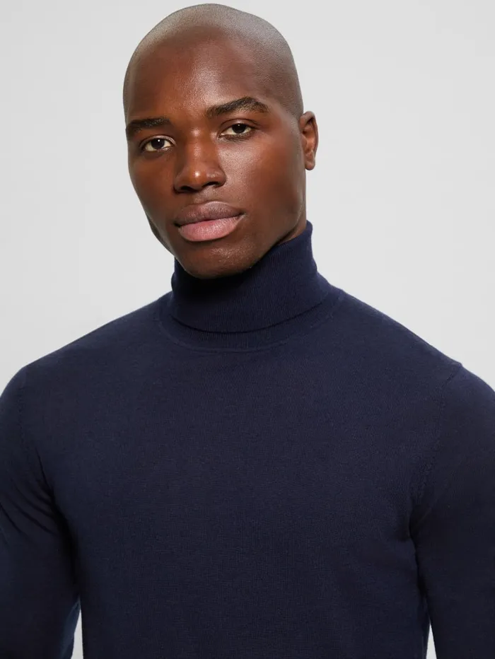 GUESS Hoodies and Sweaters Fred Wool Turtleneck Sweater Black 8211 Men