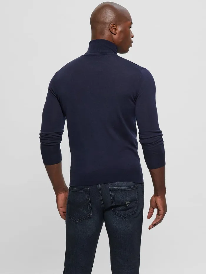 GUESS Hoodies and Sweaters Fred Wool Turtleneck Sweater Black 8211 Men
