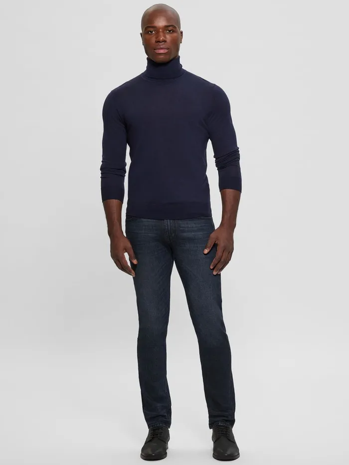 GUESS Hoodies and Sweaters Fred Wool Turtleneck Sweater Black 8211 Men