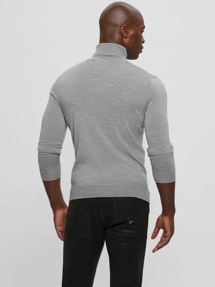 GUESS Hoodies and Sweaters Fred Wool Turtleneck Sweater Black 8211 Men