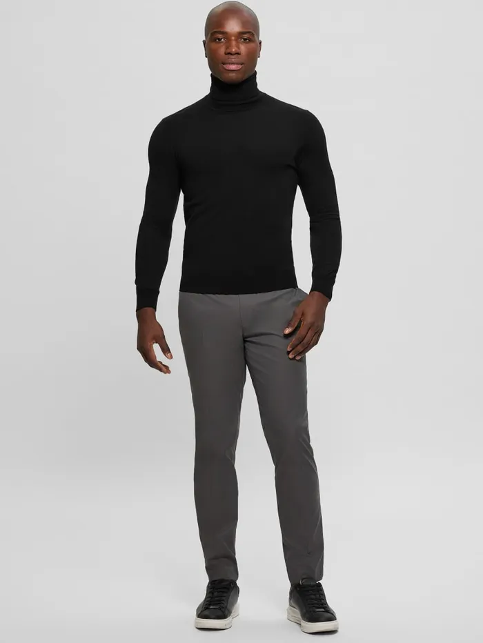 GUESS Hoodies and Sweaters Fred Wool Turtleneck Sweater Black 8211 Men