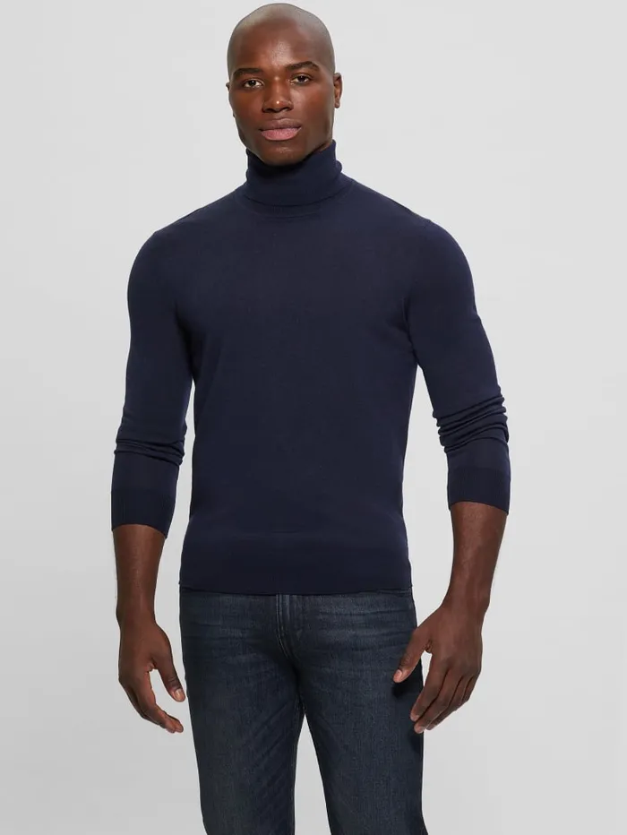 GUESS Hoodies and Sweaters Fred Wool Turtleneck Sweater Black 8211 Men