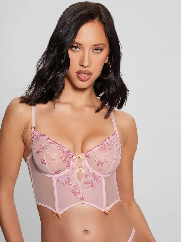 GUESS Intimates Oriana Lace Bustier Pink 8211 Women