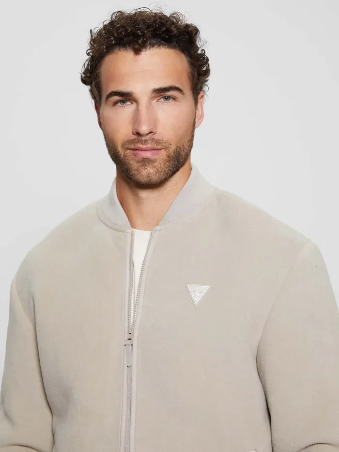 GUESS Jackets and Coats Keid Sherpa Jacket Beige 8211 Men