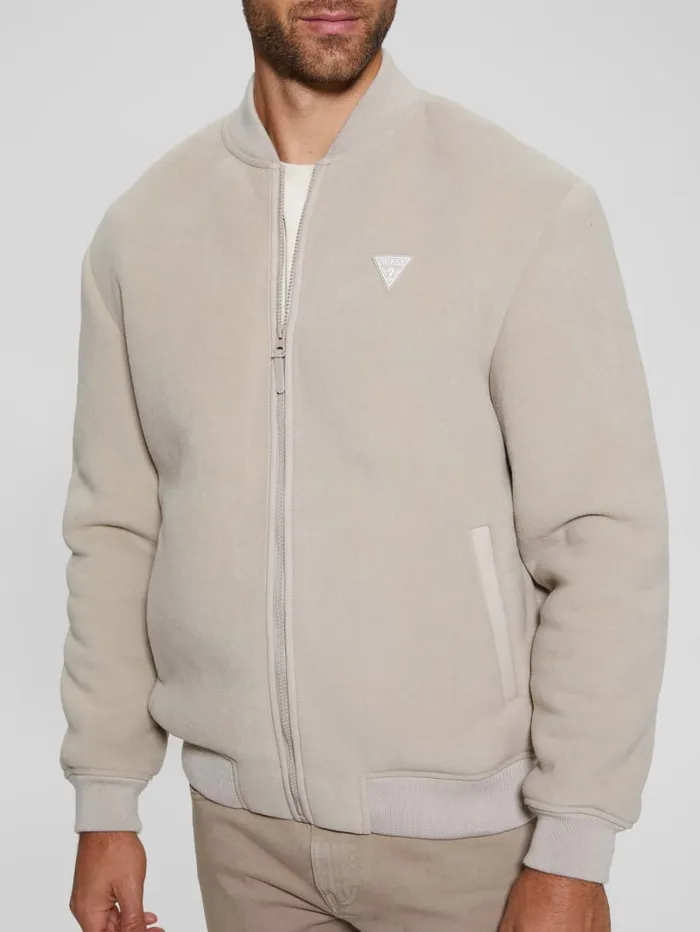 GUESS Jackets and Coats Keid Sherpa Jacket Beige 8211 Men