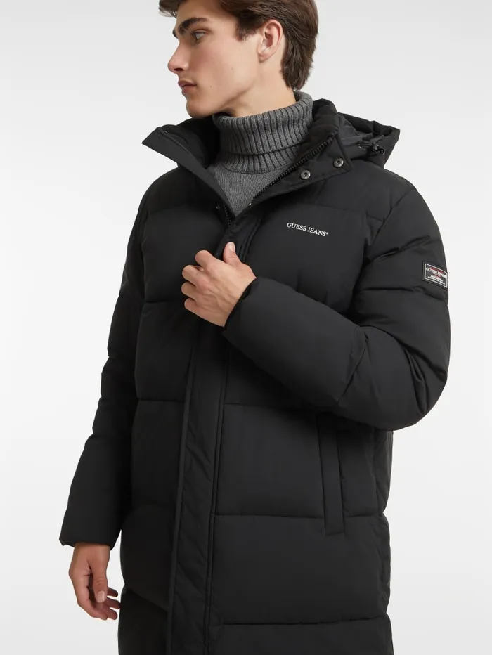 GUESS Jackets and Coats MidLength Puffer Jacket Black 8211 Men