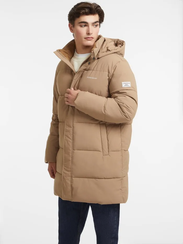GUESS Jackets and Coats MidLength Puffer Jacket Black 8211 Men