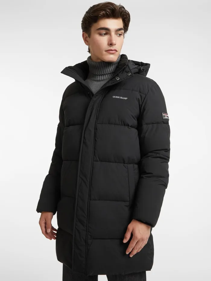 GUESS Jackets and Coats MidLength Puffer Jacket Black 8211 Men