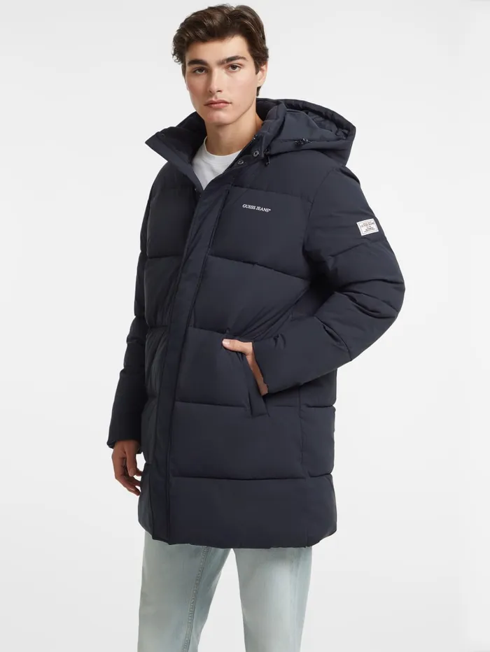 GUESS Jackets and Coats MidLength Puffer Jacket Black 8211 Men