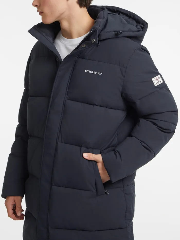 GUESS Jackets and Coats MidLength Puffer Jacket Black 8211 Men