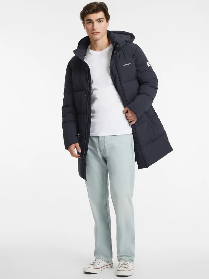 GUESS Jackets and Coats MidLength Puffer Jacket Black 8211 Men